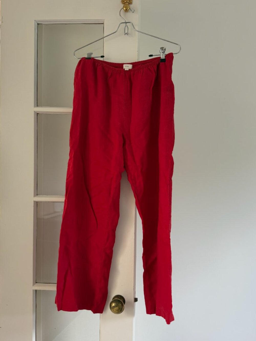Donni Red Simple Pants - Picture 2 of 2